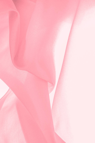 Texture de fond, Dupioni de soie rose, Duppioni ou Dupion C'est un tissu de soie réversible, croustillant, de densité moyenne avec une texture molletonnée et une armure lisse lâche.. - Photo, image