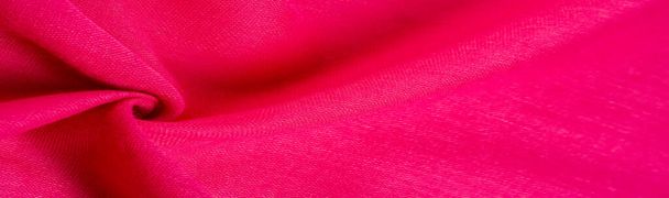 Текстовая трансляция. Ткань шелк красный матовый цвета, (краска, или поверхность) тусклый и плоский, без блеска. - Фото, изображение
