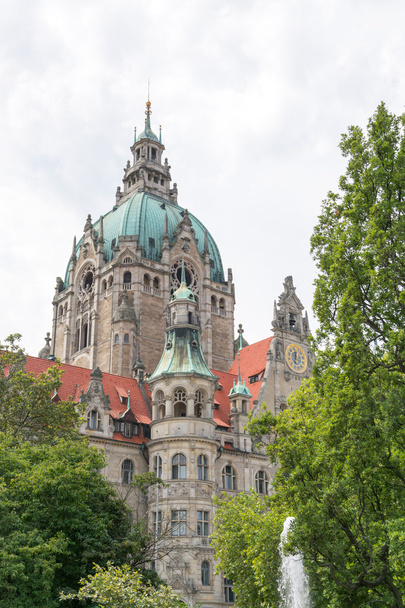 Detalle del nuevo ayuntamiento de Hannover, Alemania
 - Foto, imagen