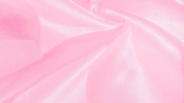 textura obrázek Krásný hedvábně růžový krepový porcelán, vytvořený speciálně pro náladu. Velkolepý na dotek s měkkou rukou a závěsem Hedvábný Krep de China je ideální pro všechny druhy vašich projektů - Fotografie, Obrázek