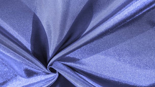 textura pozadí, vzor, modrá hedvábná tkanina, dekorativní design. - Fotografie, Obrázek