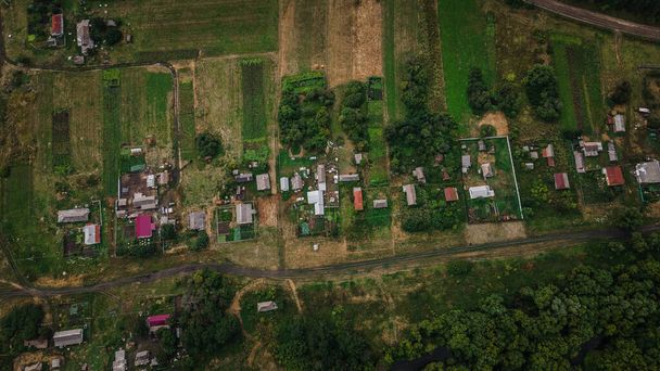 village in the Penza region quadrocopter. landscape of nature. High quality photo - Фото, изображение