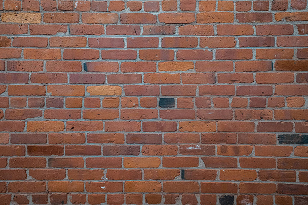 Photographie d'un mur de briques d'argile d'un ancien moulin de Nouvelle-Angleterre - Photo, image