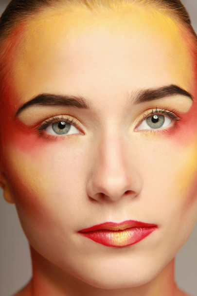Beautiful make up of bright lips - Valokuva, kuva