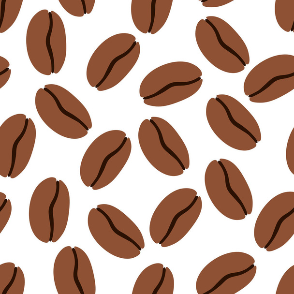 Bezproblémový vzorec kávy. Vektorová ilustrace - Vektor, obrázek
