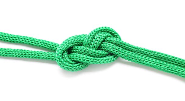 мотузка з вузлом на білому тлі
 - Фото, зображення