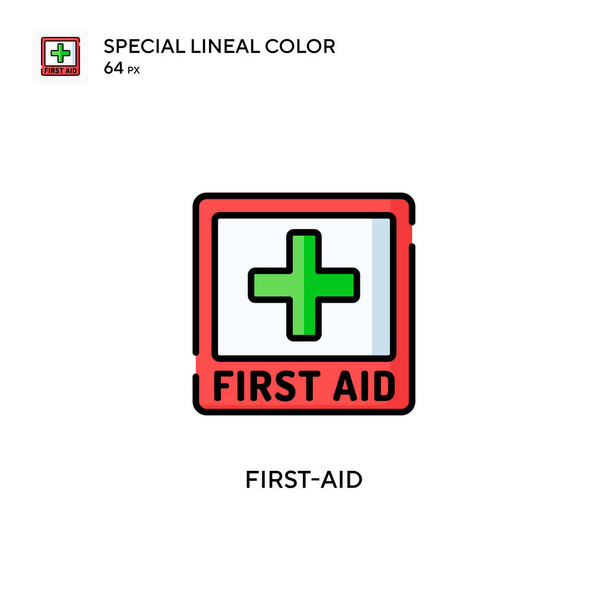 First-aid Simple vector icon. Perfect color modern pictogram on editable stroke. - Vector, Image