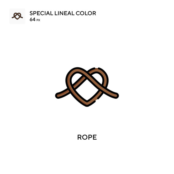 Rope Simple vector icon. Perfect color modern pictogram on editable stroke. - Vector, Image
