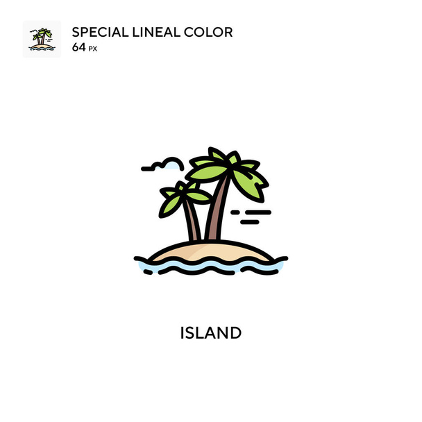 Isola Icona vettoriale semplice. Pittogramma moderno a colori perfetto sul tratto modificabile. - Vettoriali, immagini