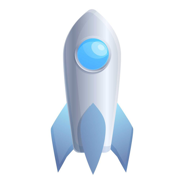 Space rocket icon, cartoon style - ベクター画像