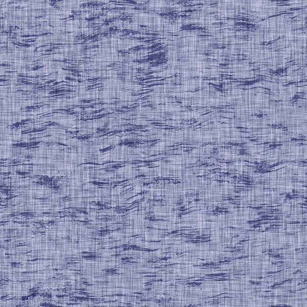 Zökkenőmentes indigó foltos textúra. Kék szőtt boro pamut festett hatású háttér. Japán ismétlődő batik ellenállni minta. Zavart nyakkendő festék fehérítő. Ázsiai fúziós allover kimonó textil. Elhasználódott szövetminta - Fotó, kép