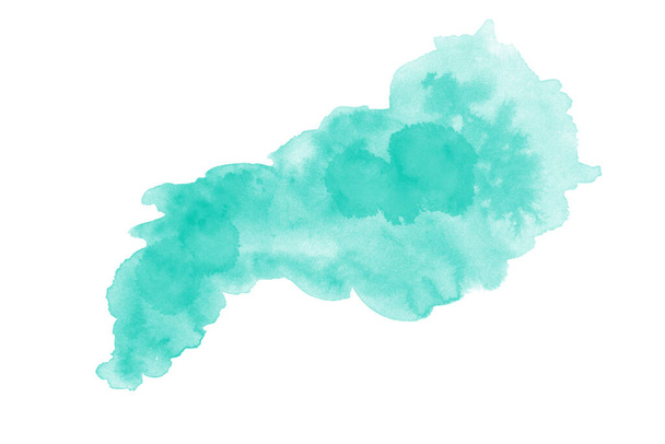 modrá akvarel splash malované vody barva pozadí. - Fotografie, Obrázek