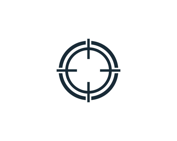 Mirare bersaglio Icona vettoriale logo modello Illustrazione Design - Vettoriali, immagini