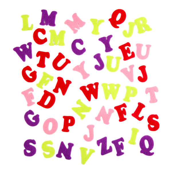 English alphabet, isolated on white - 写真・画像
