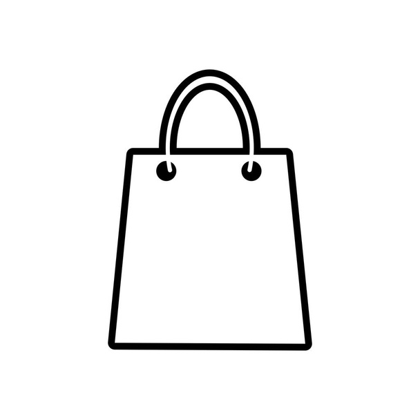shopping bag icon. flat design best logo. vector illustration - Vector, Image