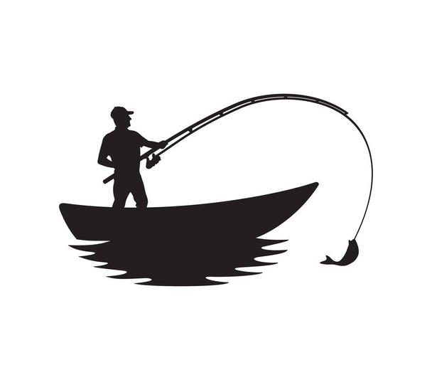 A halász kórokozó-átvivő ábrázolása - Vektor, kép