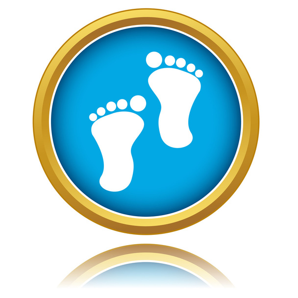 Footprints icon - Vektor, Bild