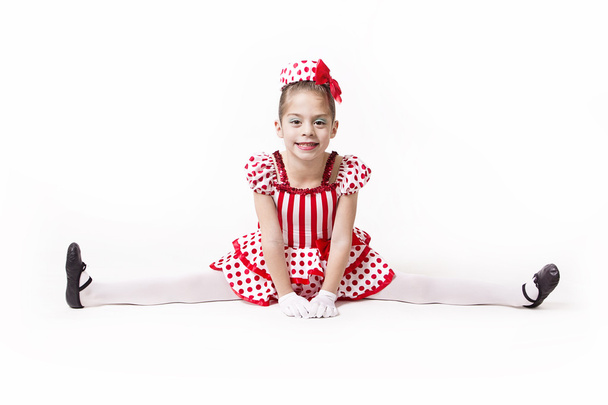 aranyos kis jazz táncos lány - Fotó, kép