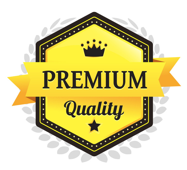 Insignia de comercio electrónico de calidad premium
 - Vector, imagen