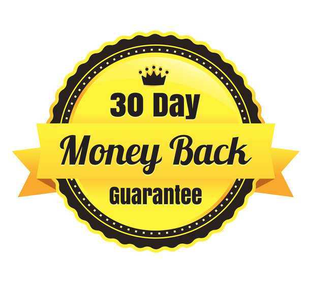 30 dagen geld terug e-commerce badge - Vector, afbeelding