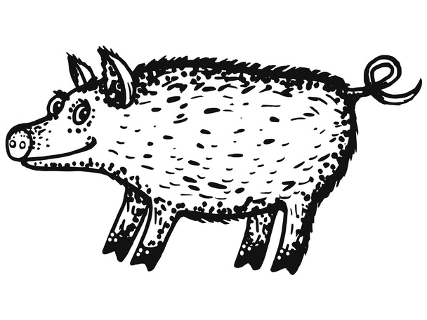 wild boar - Vector, Image
