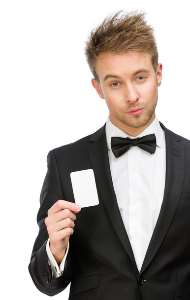Businessman handing business card - Foto, imagen