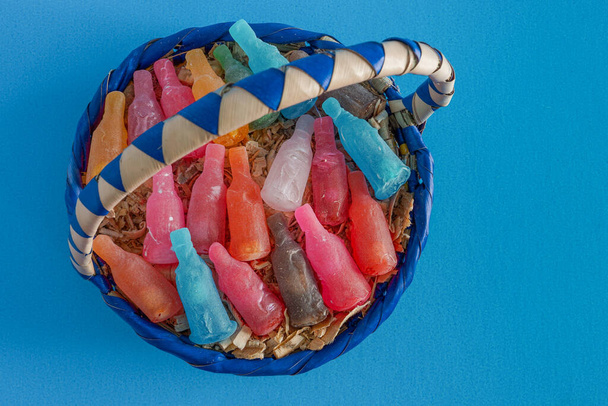 Traditional Mexican Candy Sweetmeats with a Bottle shape. - Zdjęcie, obraz