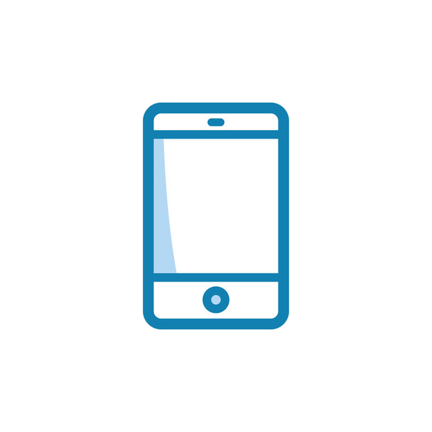 Illustrazione grafica vettoriale dell'icona dello smartphone. Adatto per comunicazione, telefono, contatto ecc. - Vettoriali, immagini