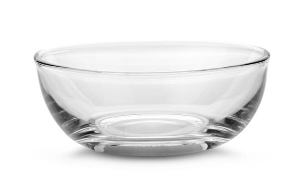 bowl glass isolated on the white background - Foto, Imagem