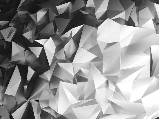 Abstraktní trojúhelník geometrické 3D textury Pozadí. 3D ilustrace. - Fotografie, Obrázek
