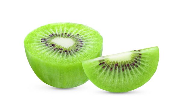half kiwi fruit isolated on white background - Photo, Image