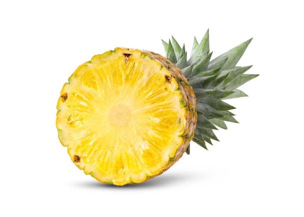 pineapple with slices isolated on white background - Photo, Image