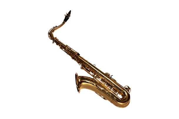 saksofon na białym tle - Zdjęcie, obraz