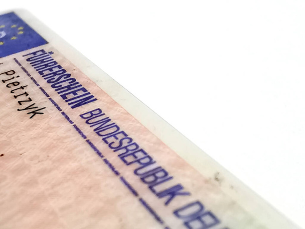 Licencia de conducir alemana de primer plano - Foto, imagen
