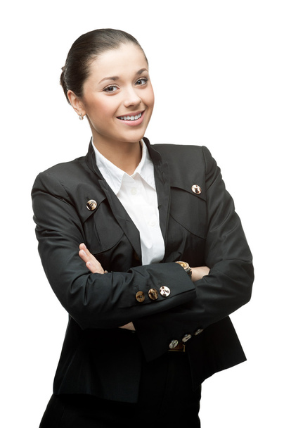 smiling young business woman - Foto, imagen