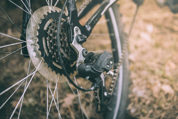 Close up bicycle brakes - Zdjęcie, obraz