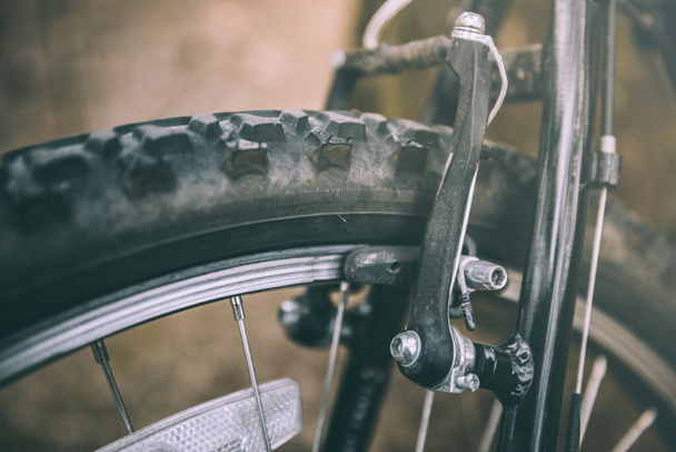 Close up bicycle brakes - Foto, Imagem