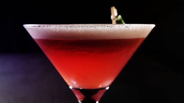 Luxury Cocktail Clover Club, Clover leaf. Category unforgettable. Nightclub Cocktail - Фото, изображение