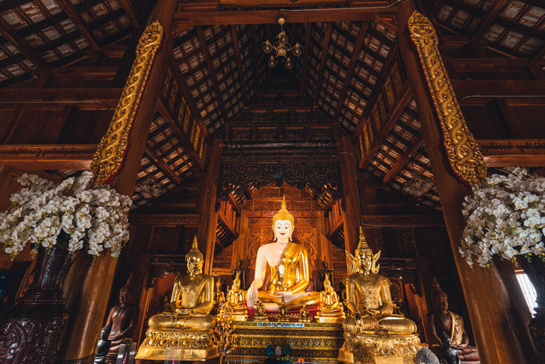Tayland tapınağı-Wat Ban Den Chiang Mai Pagodas ve tapınakları - Fotoğraf, Görsel