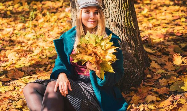 Autumn - fall season, casual style for plus size womens. Fashionable clothes and outfit elements - Photo, Image