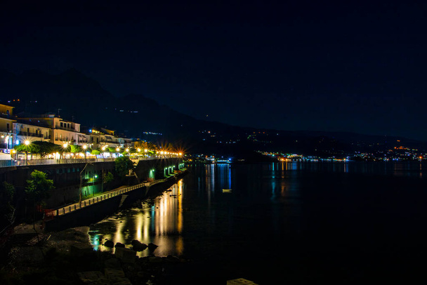 krajina Diamante v noci, Kalábrie, Itálie - Fotografie, Obrázek