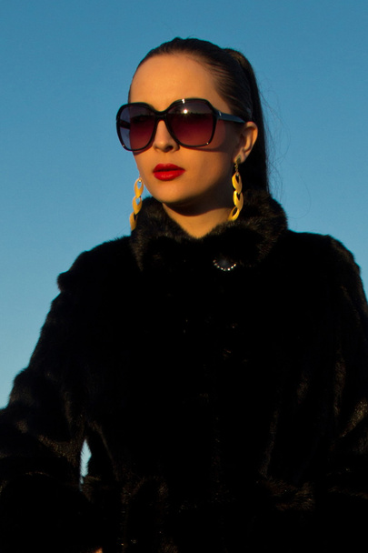 beautiful girl in sunglasses. - Photo, Image
