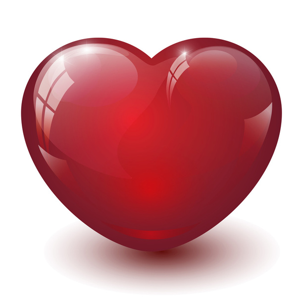 Glass heart large - Vetor, Imagem