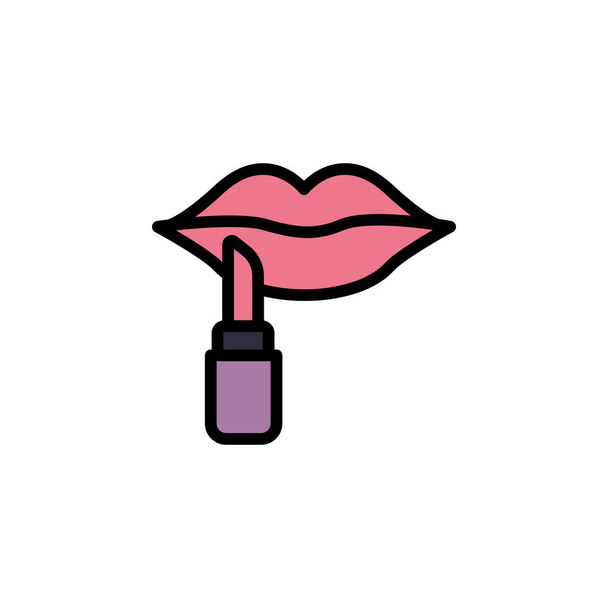 lipstick outline icon. Elements of Beauty and Cosmetics illustration icon. Signs and symbols can be used for web, logo, mobile app, UI, UX on white background - Vector, Image