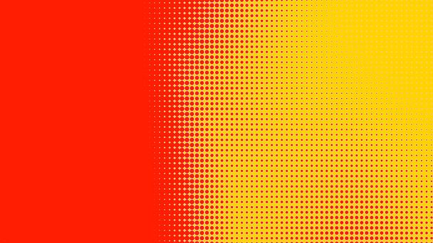 Точки напівтонових помаранчевих жовтих кольорів градієнтна текстура з технологією цифрового фону. Точки поп-арту комікси з літнім тлом
.  - Фото, зображення