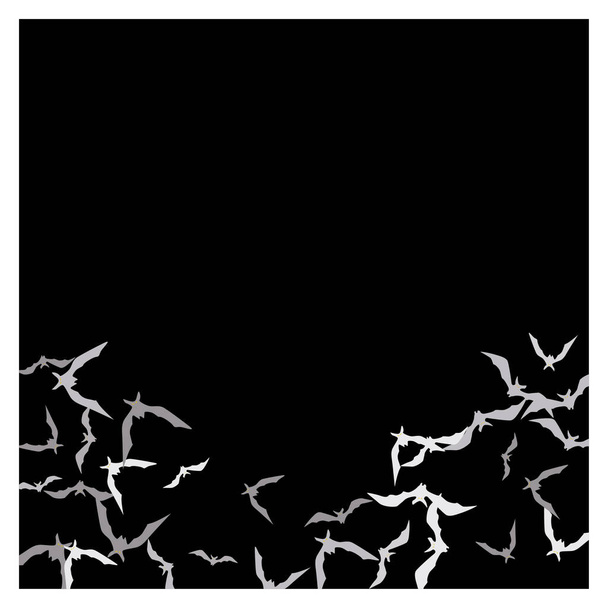 Απόκρημνο φόντο με ιπτάμενες νυχτερίδες. Πρότυπο φόντου καρτών Haloween κόμμα.  - Διάνυσμα, εικόνα