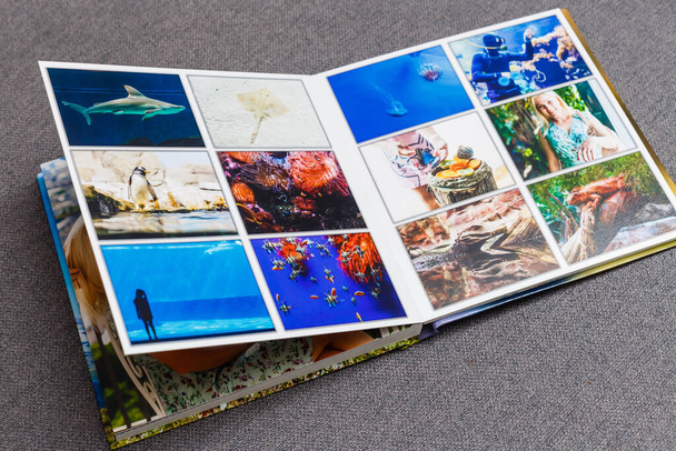 Collage van beelden van een persoon leven, fotoboek vakantie reizen in Italië - Foto, afbeelding