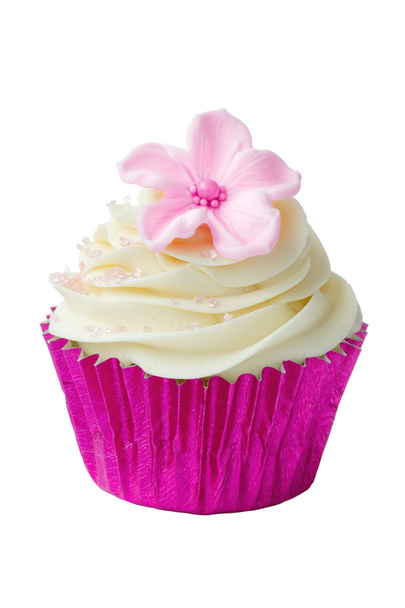 Cupcake flor rosa
 - Foto, imagen