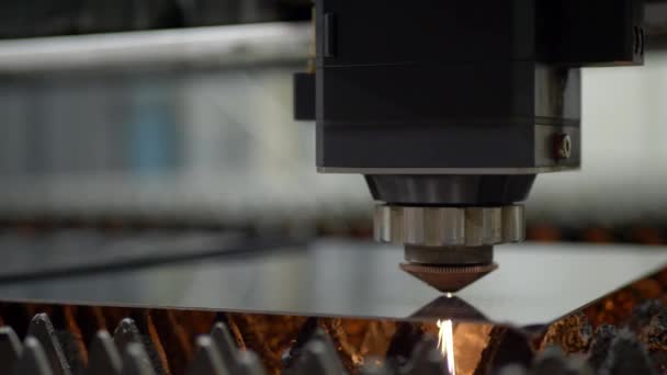 CNC laser cutting of metal - Footage, Video