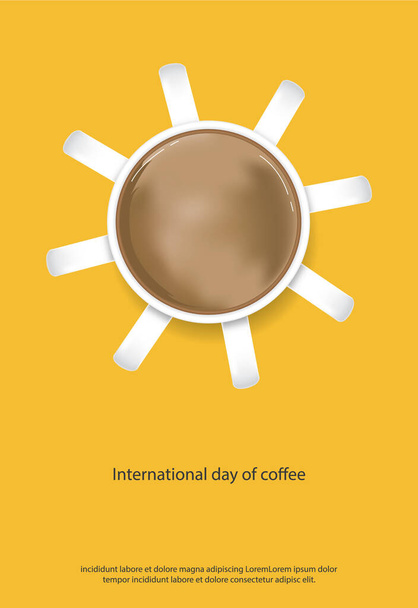 Coffee Poster Advertisement Flayers Vector Illustration - Vector, Image